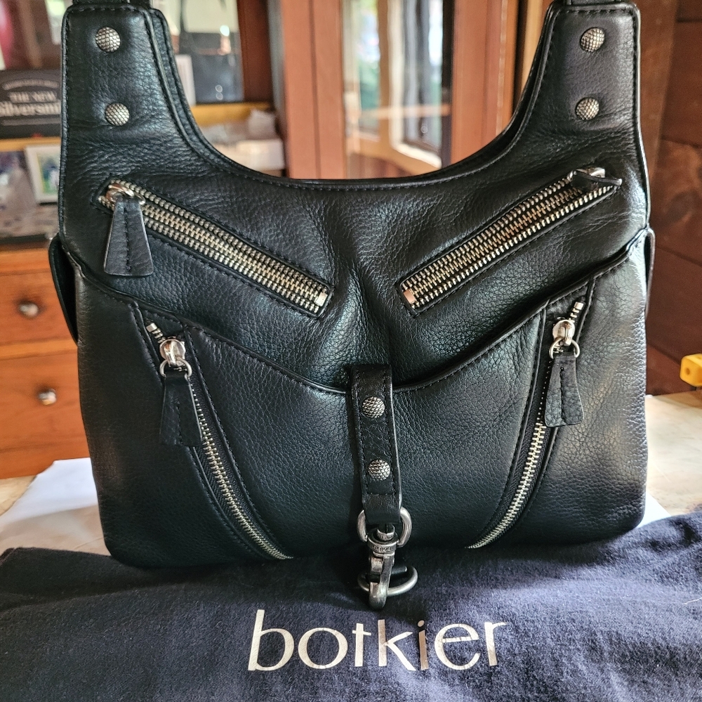 Botkier Leather Saddle Shoulder Bag in Black - Picture 12 of 15